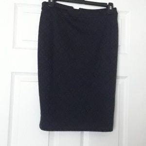 Black and blue skirt